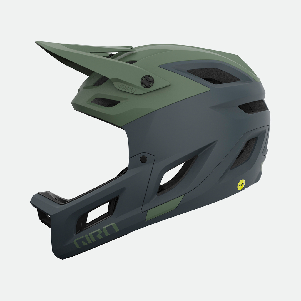 Giro Coalition Spherical MIPS Vollvisier Helm in GRÜN