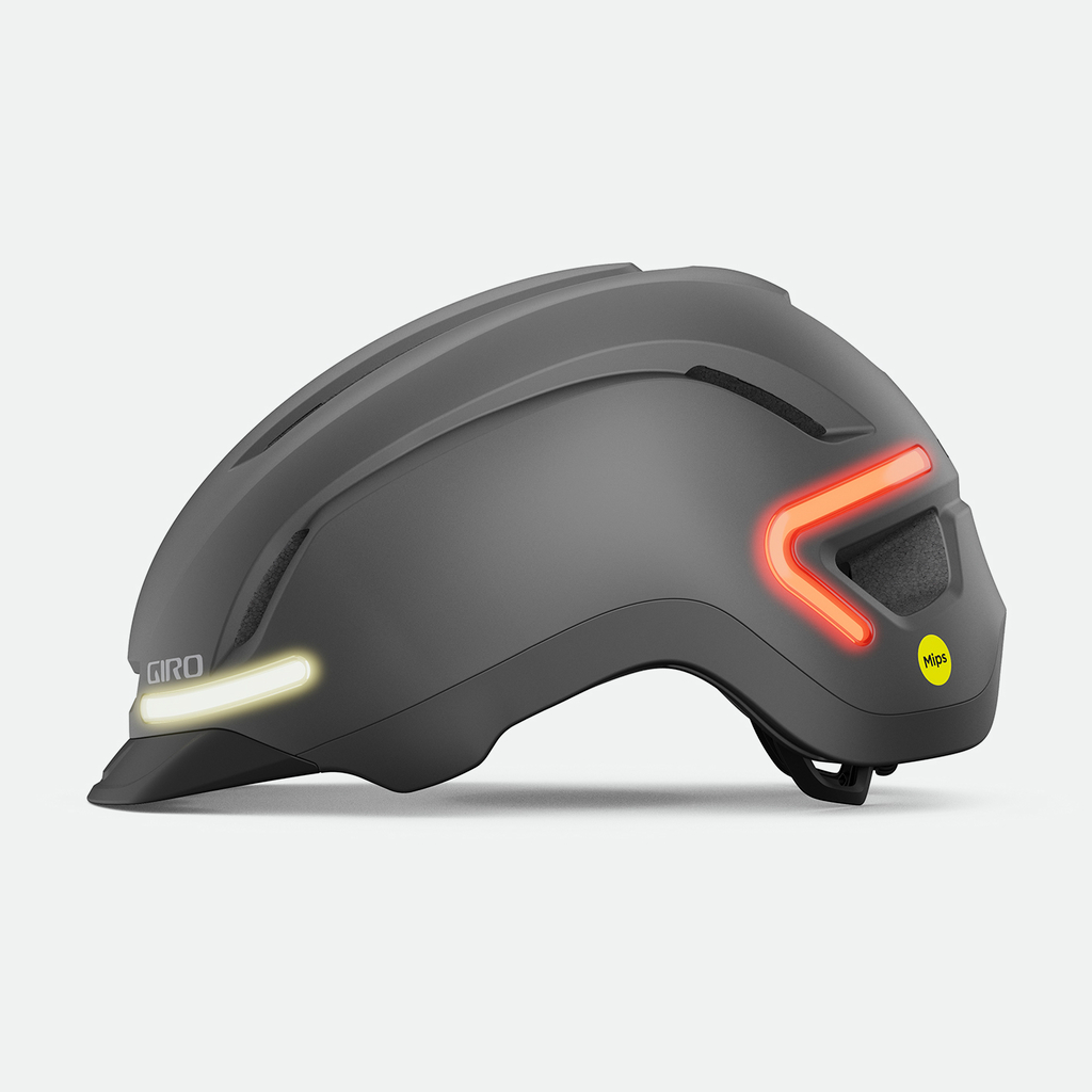 Giro Ethos LED MIPS Stadt- und E-Bike Helm in GRAU