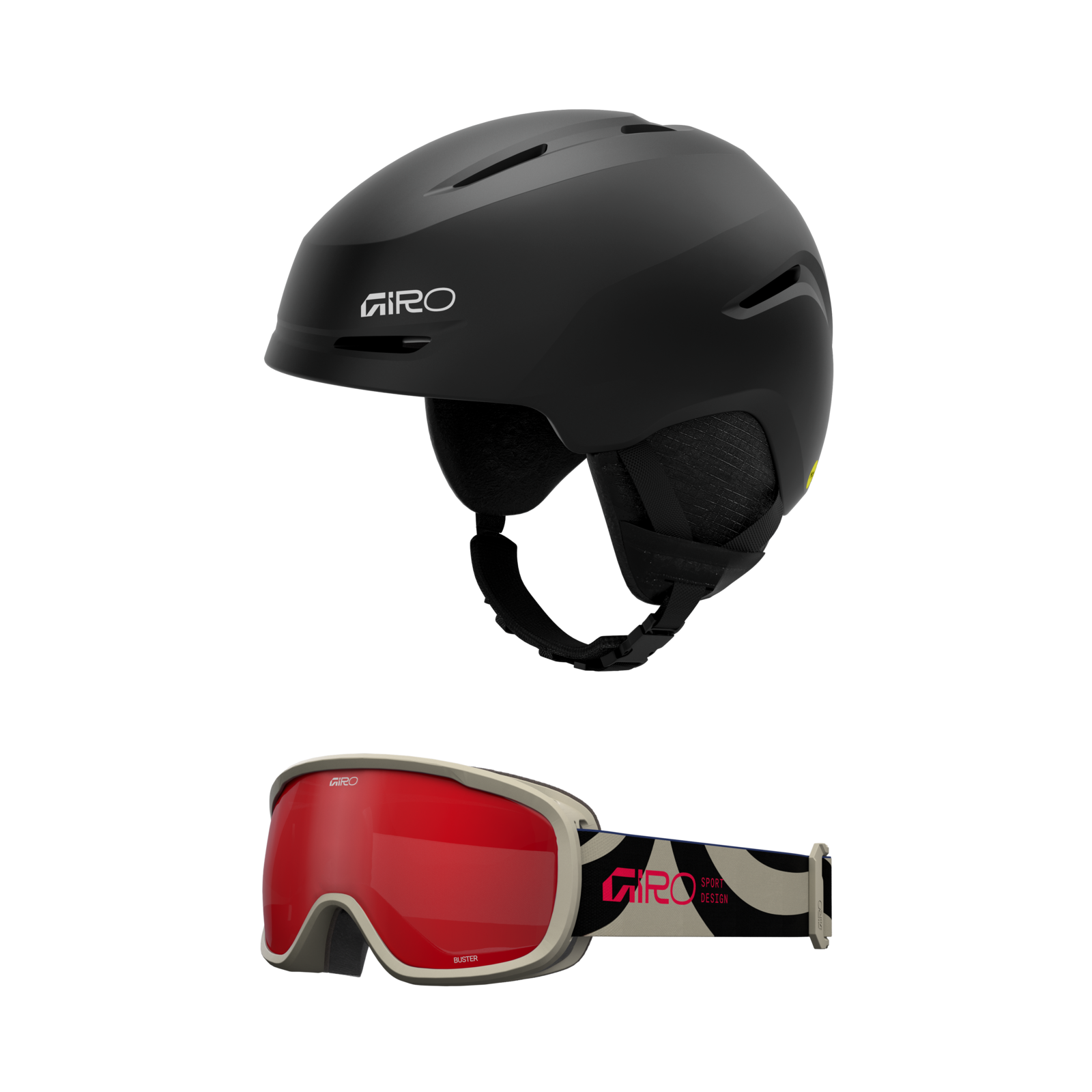Giro Spur Combo Pack in SCHWARZ