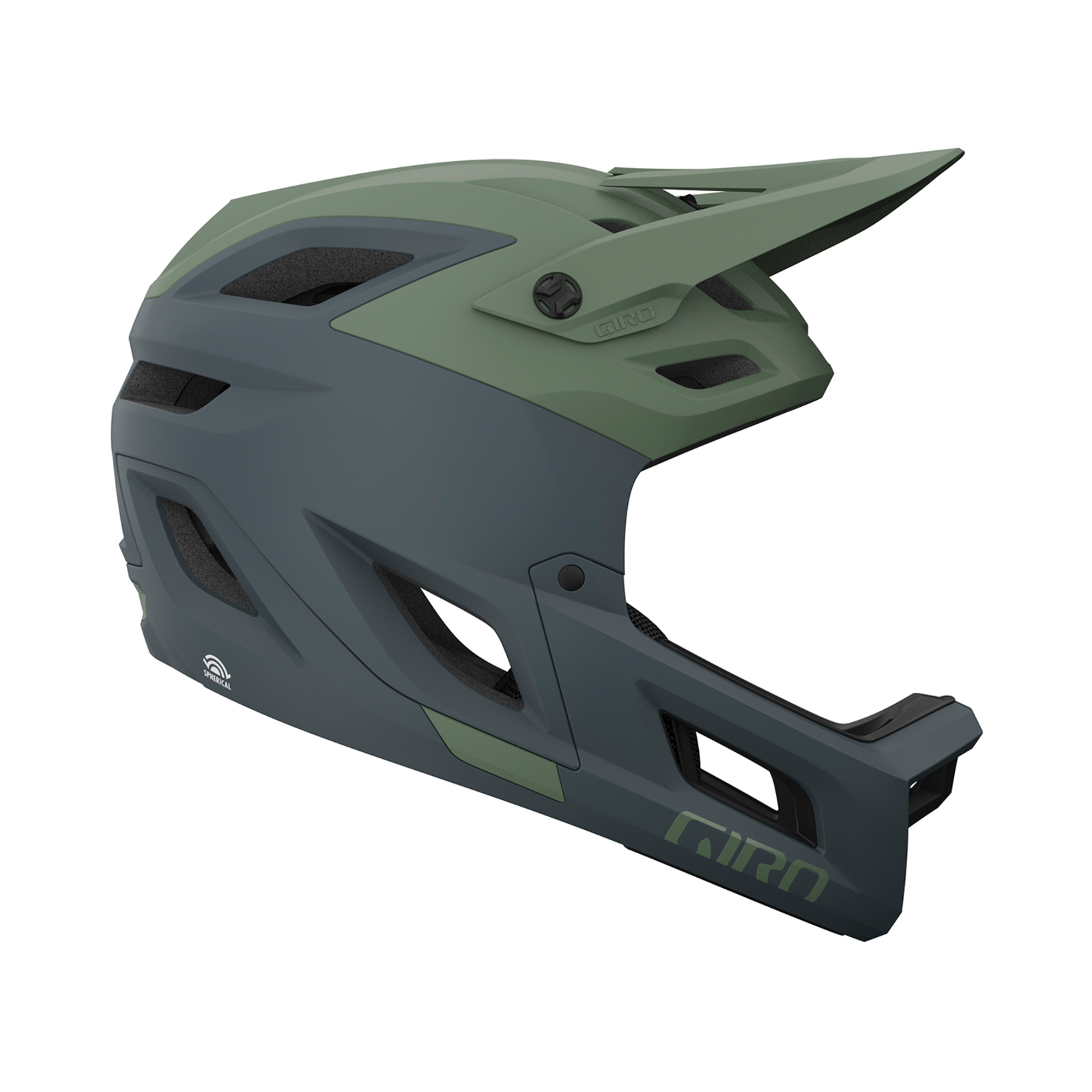 Giro Coalition Spherical MIPS Vollvisier Helm in GRÜN