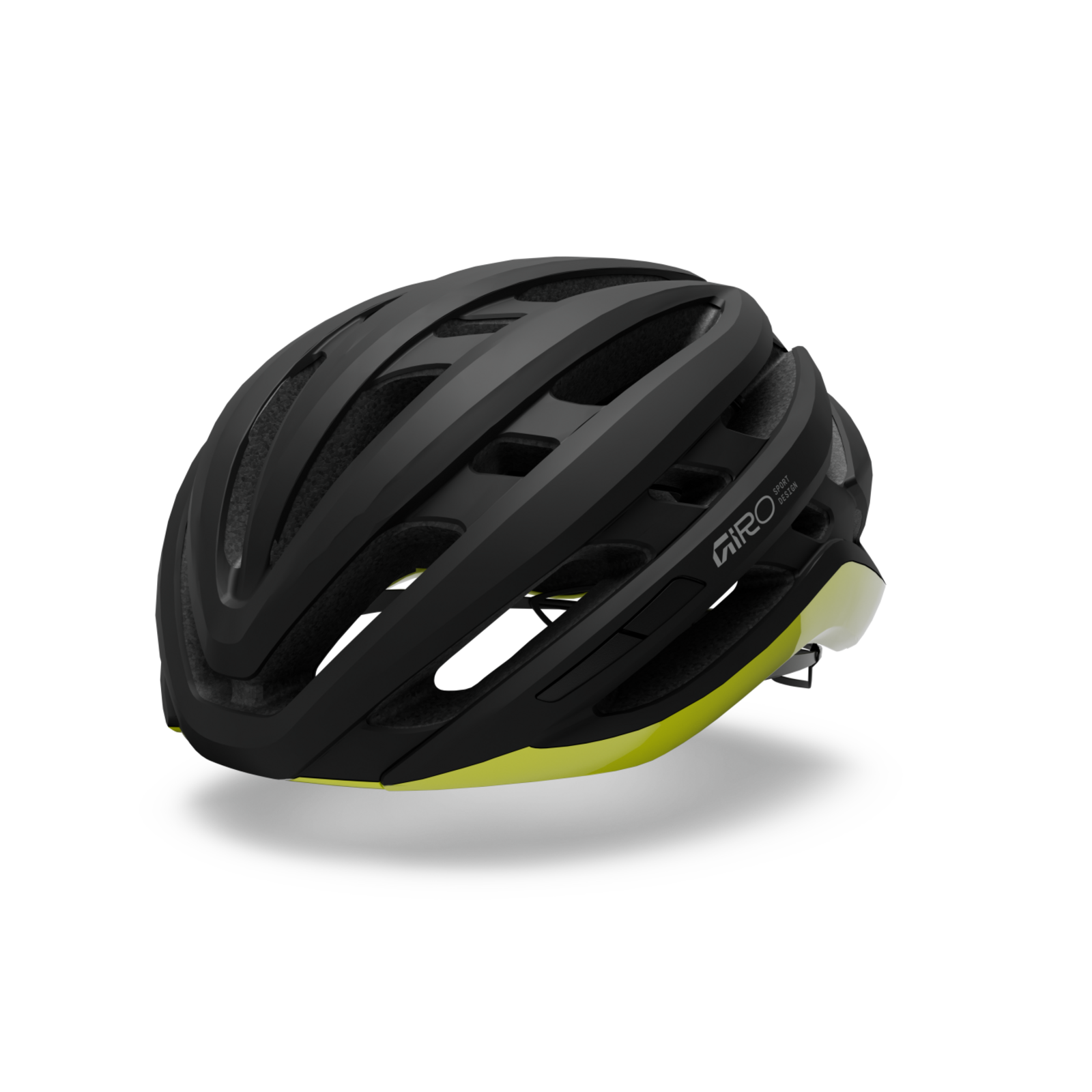 Agilis MIPS Rennvelo Helm matte black/gloss hi viz yellow