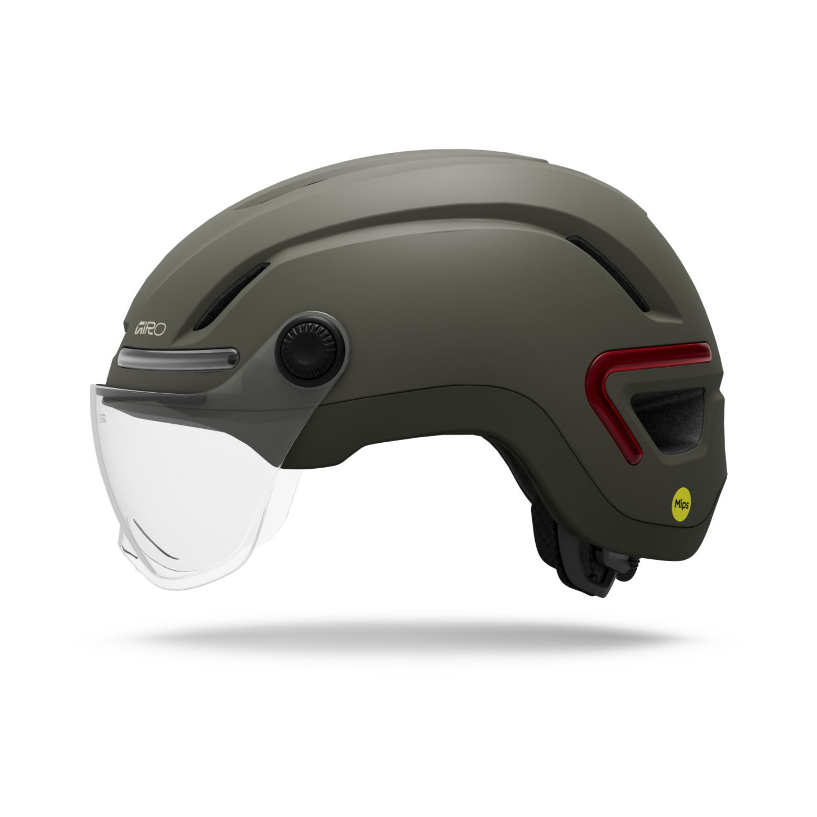 Giro Ethos LED Shield MIPS Stadt- und E-Bike Helm in GRÜN