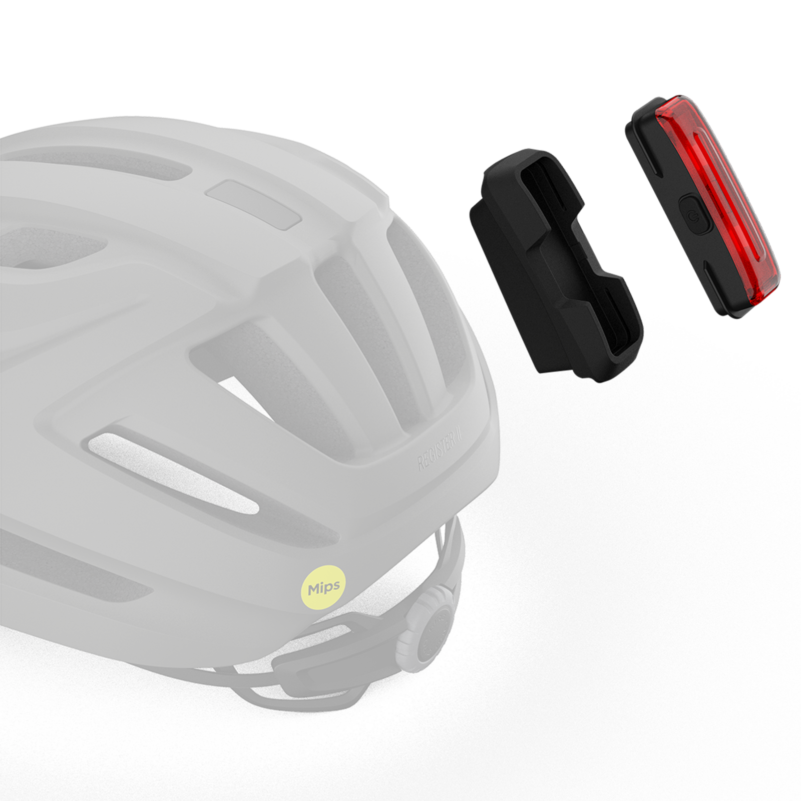 Giro Register II Vent Light Helmlicht in SCHWARZ