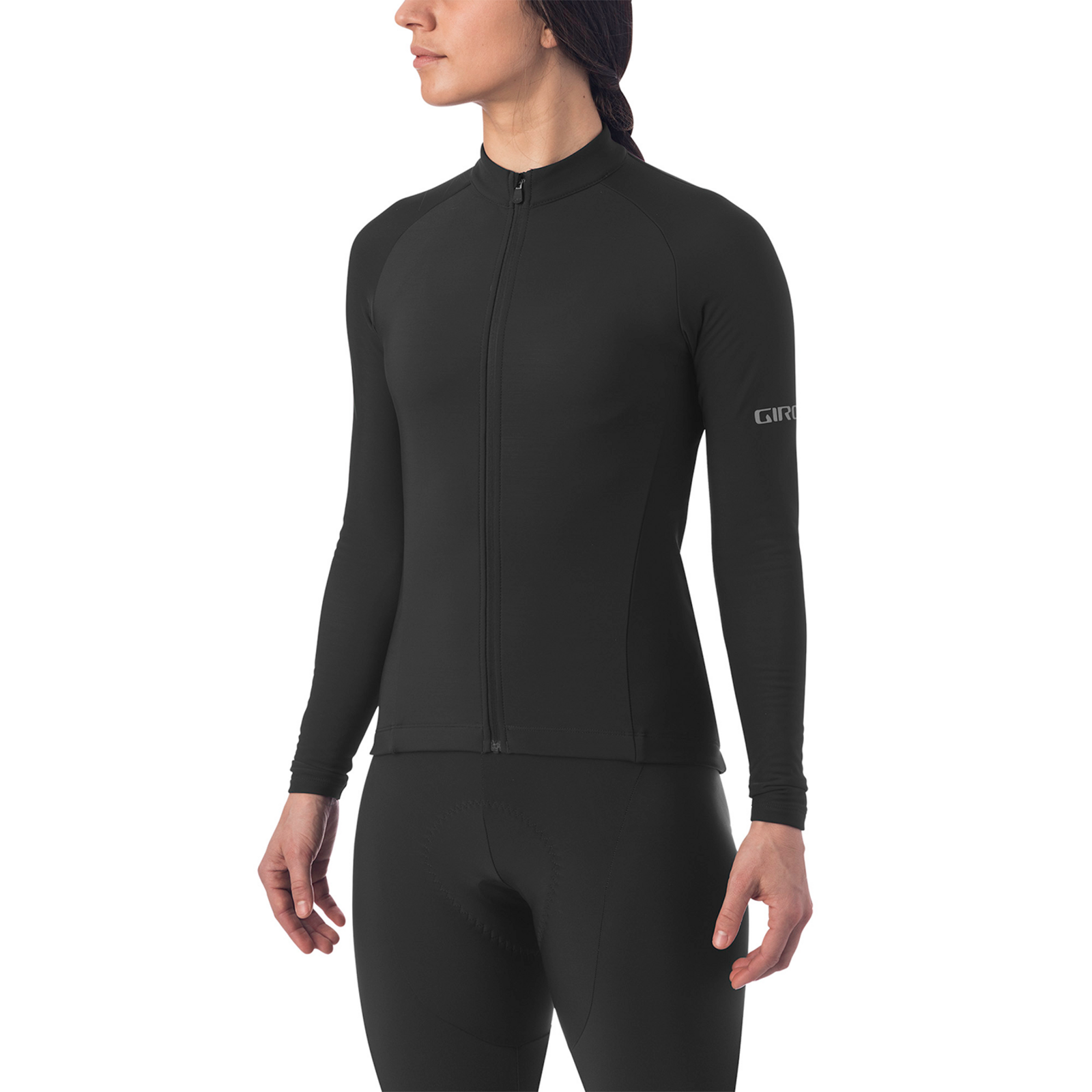 Giro W Chrono LS Thermal Jersey Biketrikot in SCHWARZ