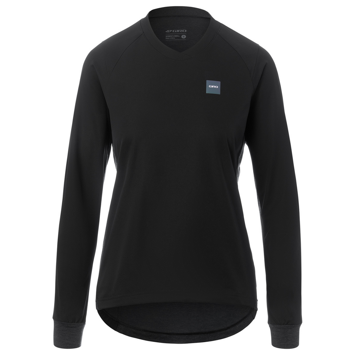 Giro W Roust LS Wind Jersey Biketrikot in SCHWARZ