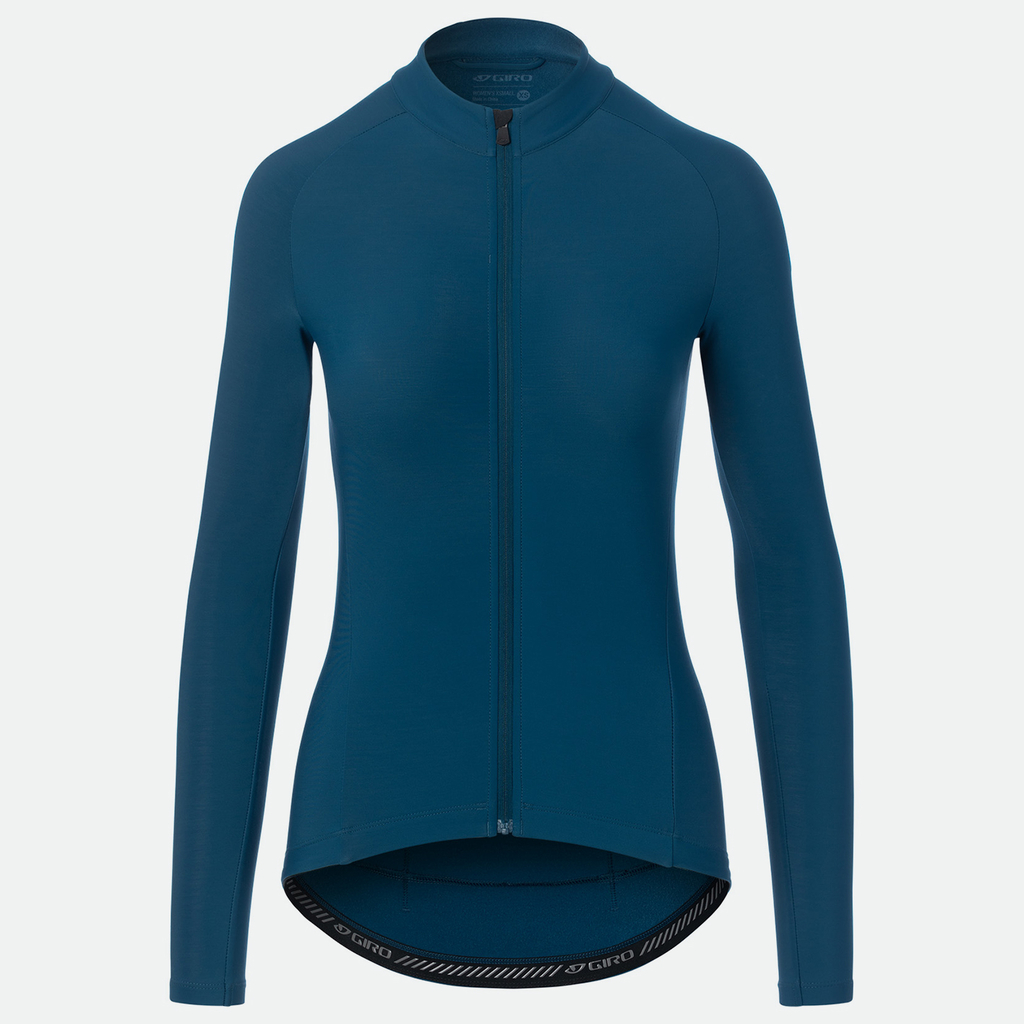 Giro W Chrono LS Thermal Jersey Trikot langarm in BLAU