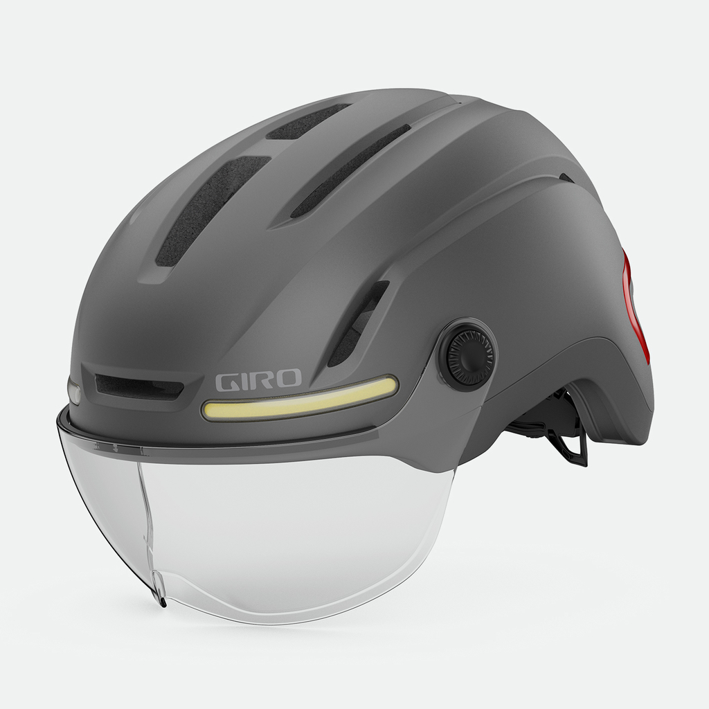Giro Ethos LED Shield MIPS Stadt- und E-Bike Helm in GRAU