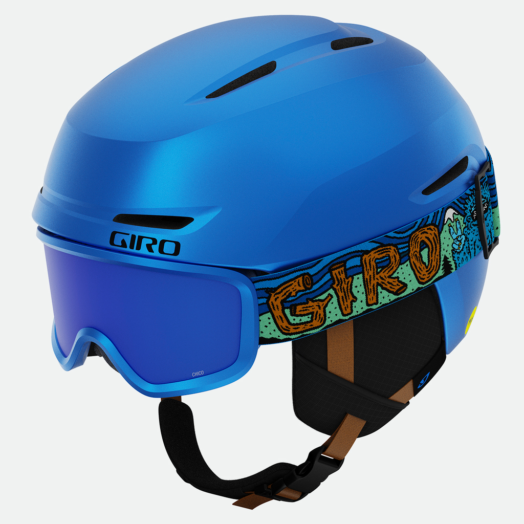 Giro Spur Flash Skihelm/-brille Kombo in BLAU