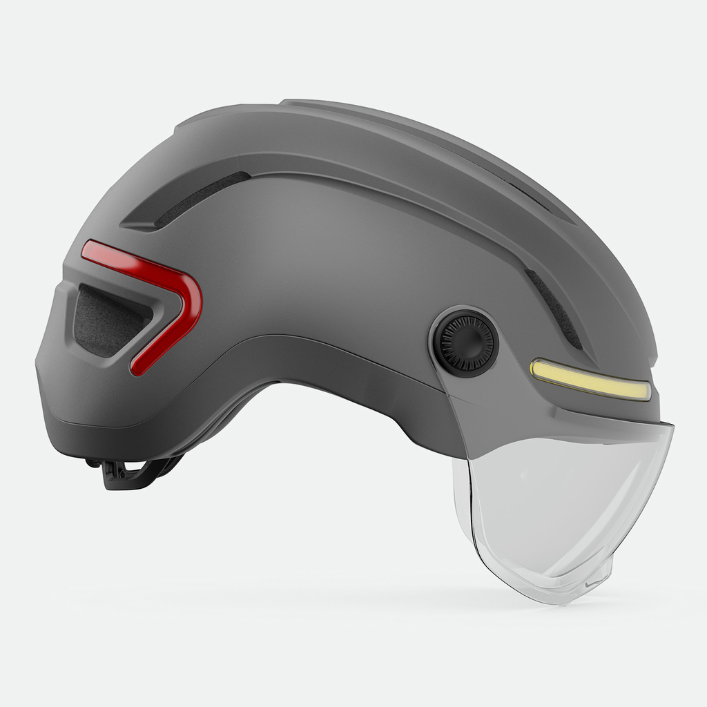 Giro Ethos LED Shield MIPS Stadt- und E-Bike Helm in GRAU