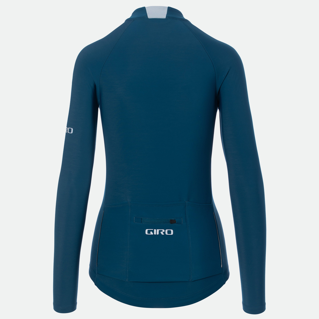 Giro W Chrono LS Thermal Jersey Trikot langarm in BLAU