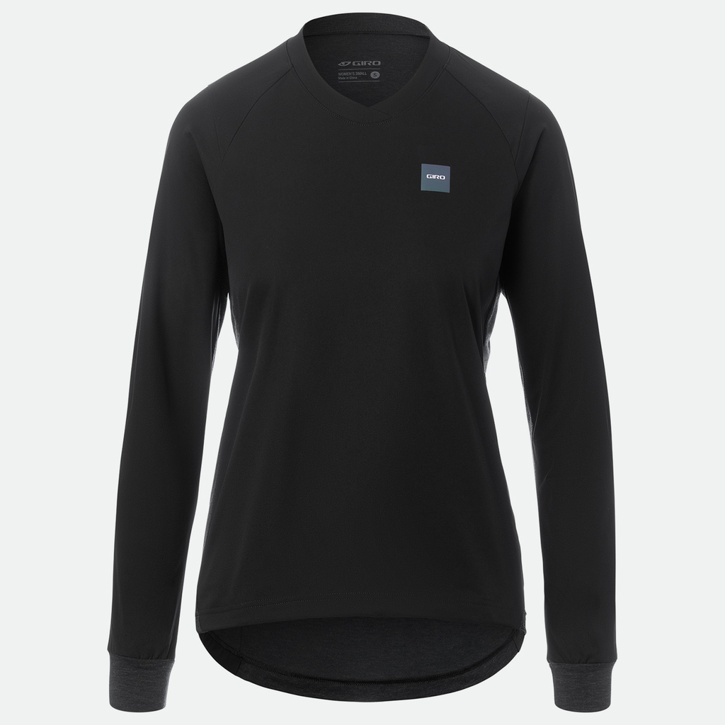 Giro W Roust LS Wind Jersey Trikot langarm in SCHWARZ