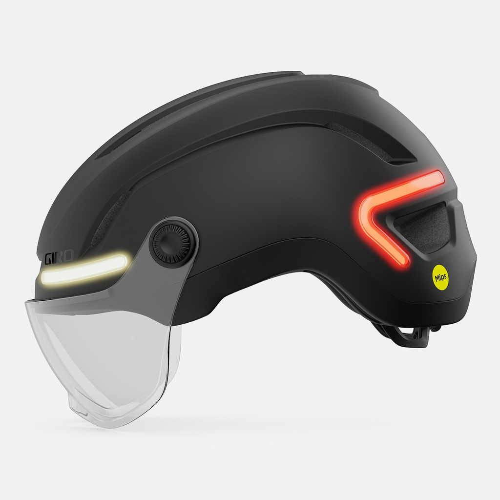 Giro Ethos LED Shield MIPS Stadt- und E-Bike Helm in SCHWARZ