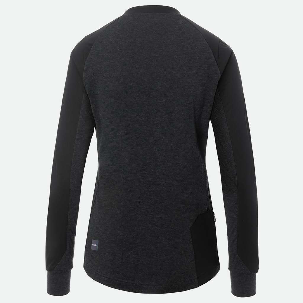 Giro W Roust LS Wind Jersey Trikot langarm in SCHWARZ