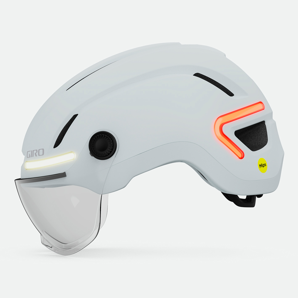 Giro Ethos LED Shield MIPS Stadt- und E-Bike Helm in WEISS