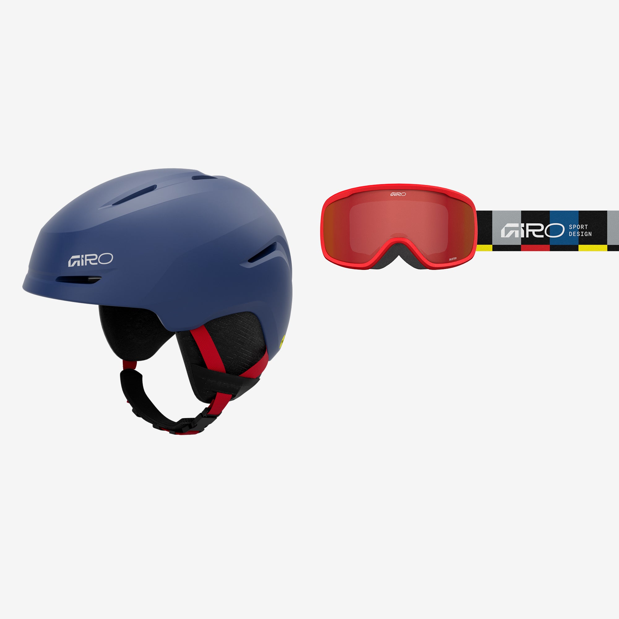 Spur Skihelm/Skibrille Kombo