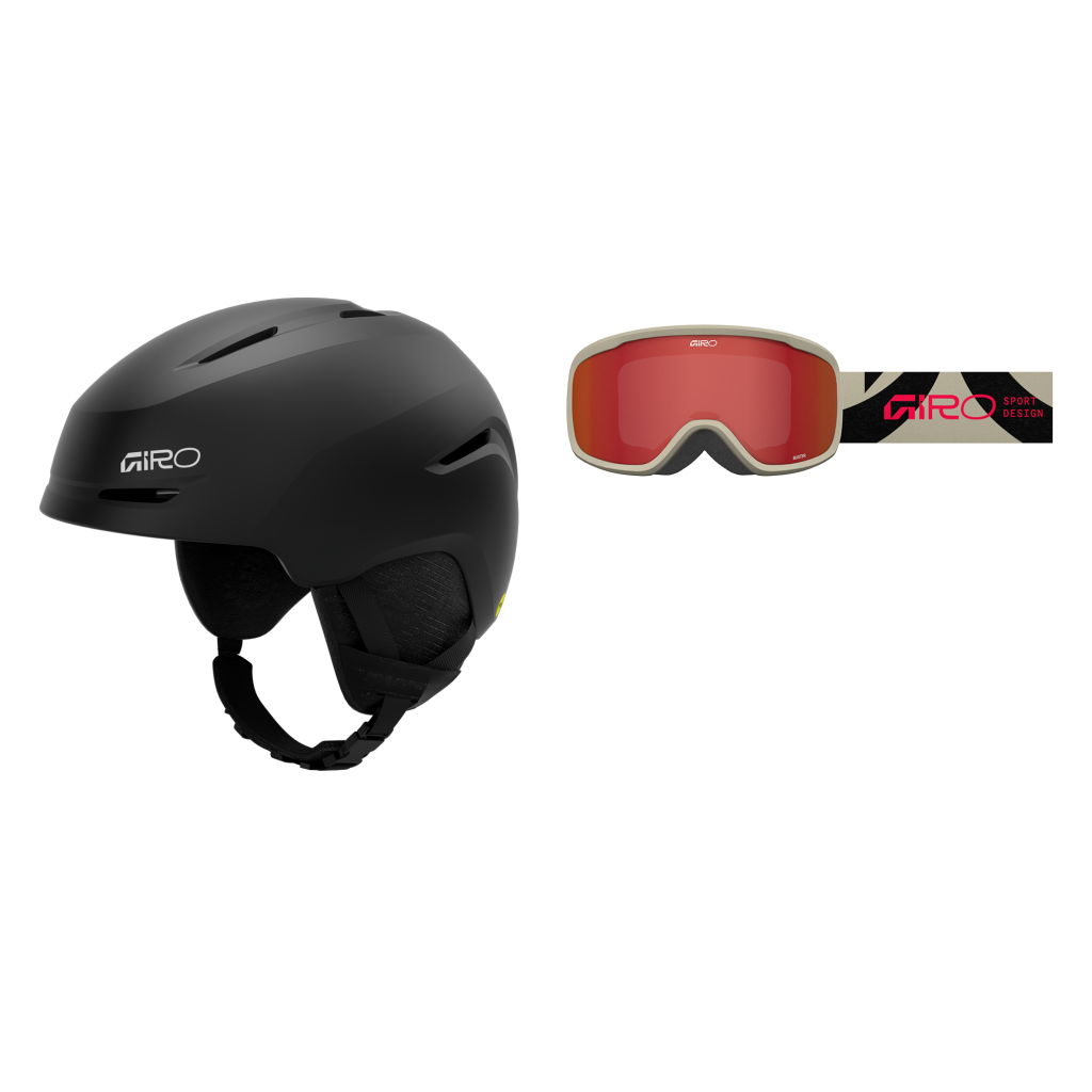 Giro Spur Skihelm/Skibrille Kombo in SCHWARZ