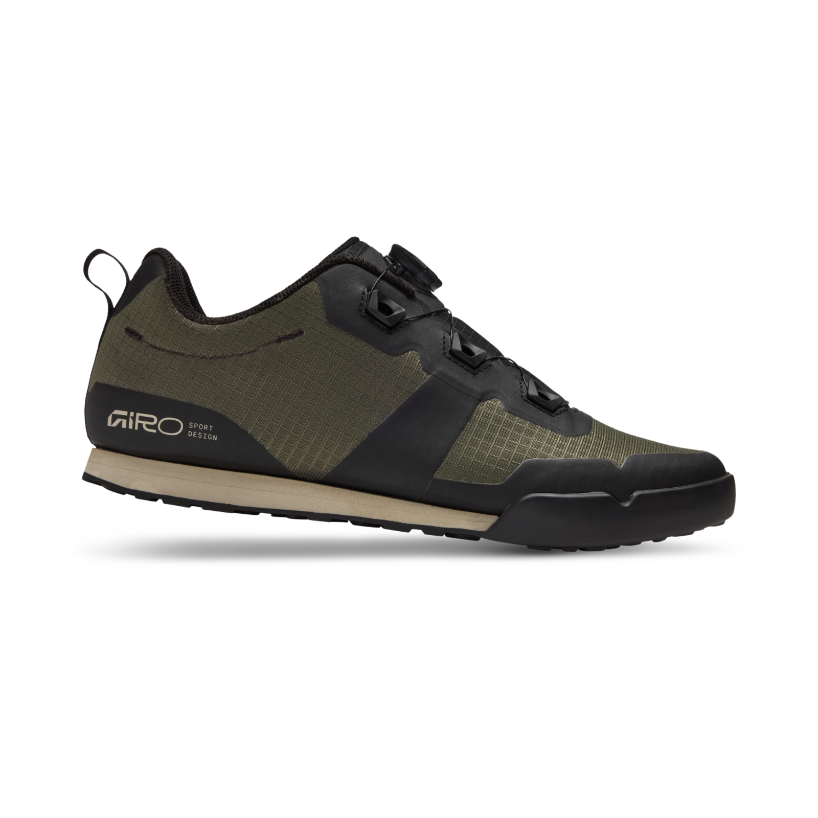 Giro Tracker Boa Flatpedal Schuhe in GRÜN