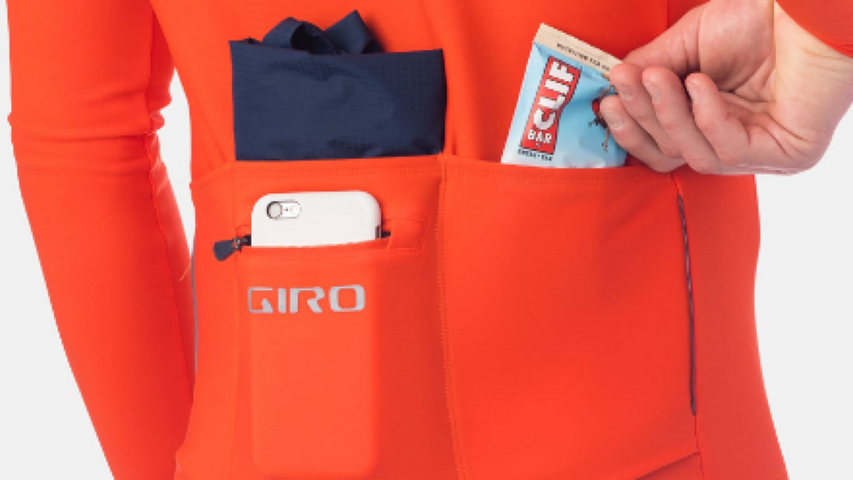 Giro W Chrono LS Thermal Jersey Biketrikot in BLAU