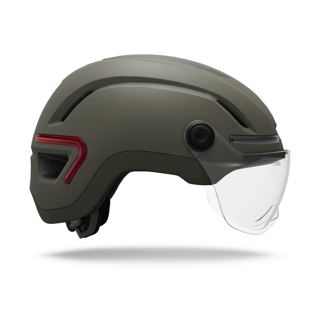 Giro Ethos LED Shield MIPS Stadt- und E-Bike Helm in GRÜN