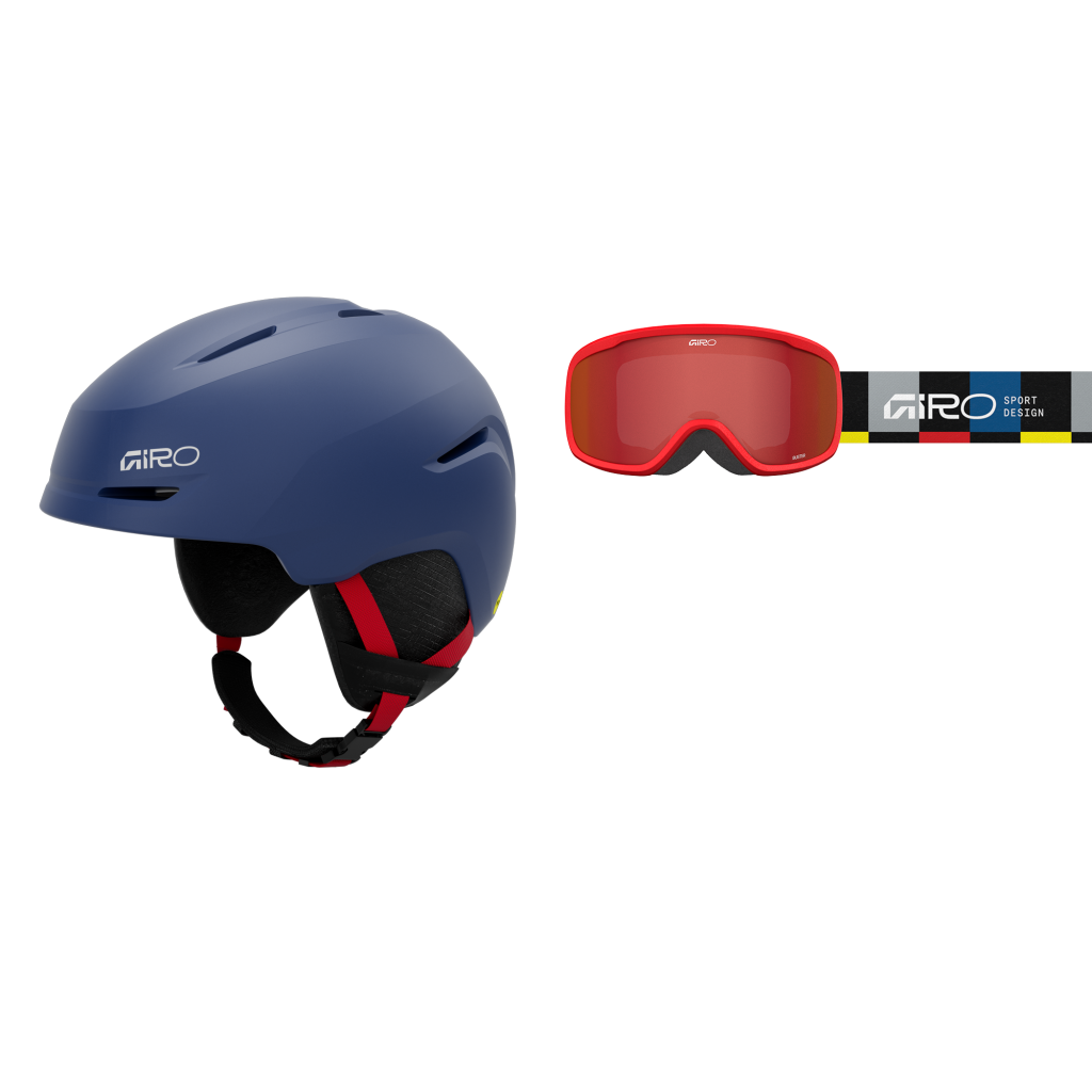 Giro Spur Skihelm/Skibrille Kombo in BLAU