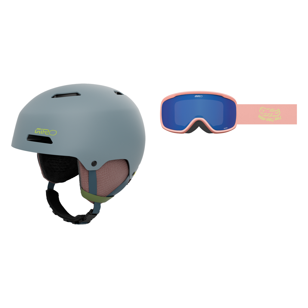 Giro Crüe MIPS Skihelm/Skibrille Kombo in BLAU