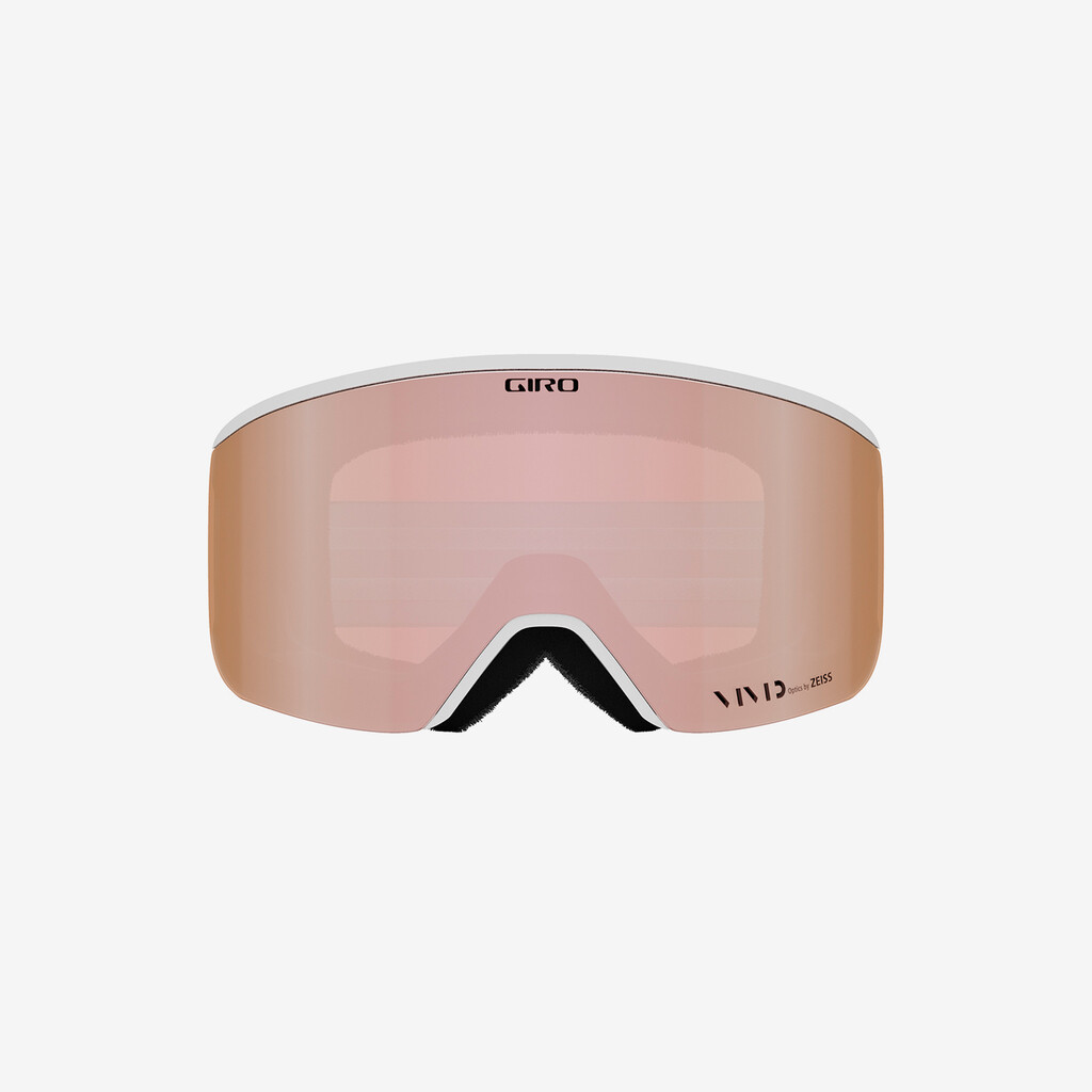 Giro Eyewear - Ella Vivid Goggle - white lx stripe;vivid rose gold S2;+S1 - one size