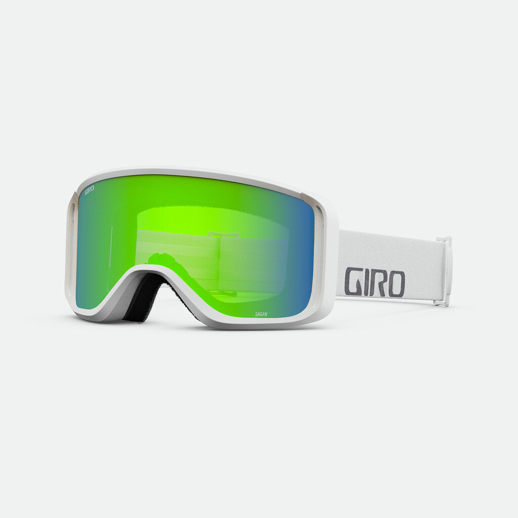 Giro Eyewear - Sagen Goggle - white wordmark;loden green S2;+S0