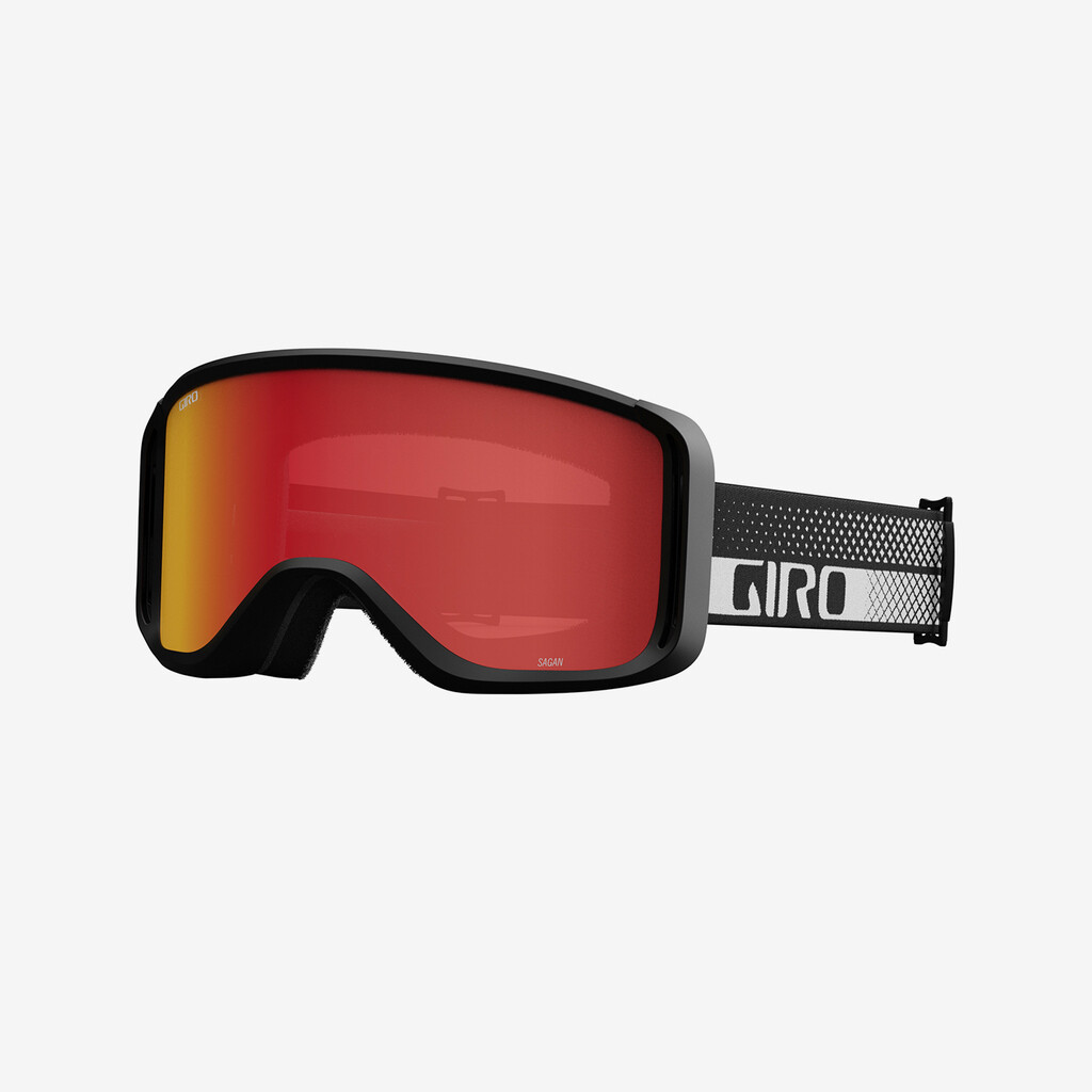 Giro Eyewear - Sagen Goggle - black/white flow;amber scarlet S2;+S0