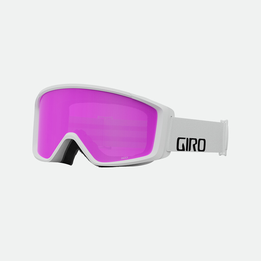 Giro Eyewear - Index 2.0 Flash Goggle - white wordmark amber pink S2 - one size