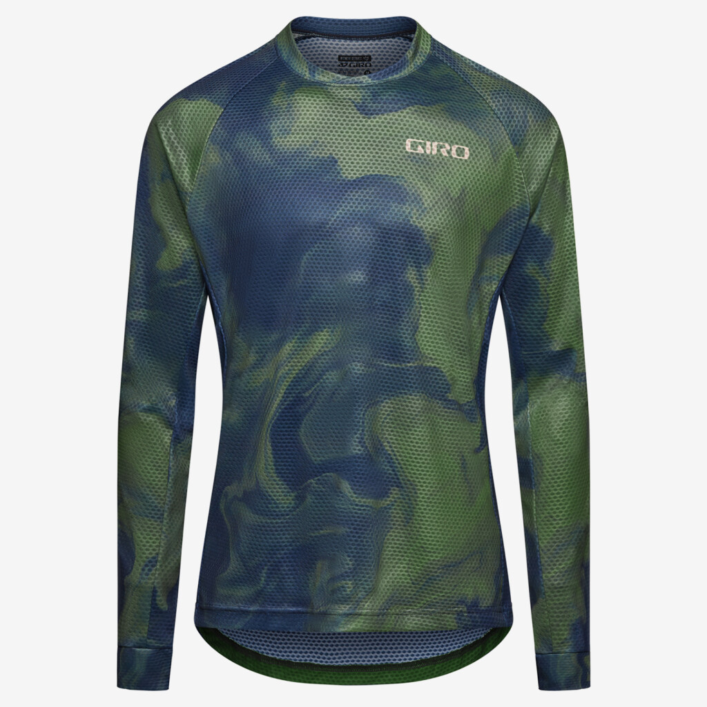 Giro Textil - M Roust LS Jersey - hedge green cosmic